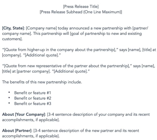 print release templates: new partnership