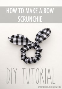 How to doing adenine bowed scrunchie free DIY sewing tutorial