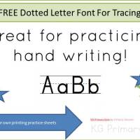 FREE Dotted Post Font For Tracing